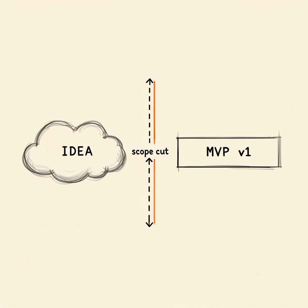 How to define an MVP before you start development - editorial illustration